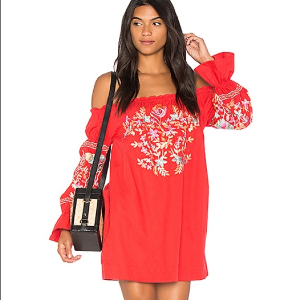Free people Fleur Du Jour cotton embroidered dress